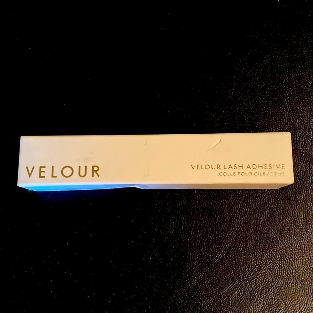 Velour Eyelash Glue - Strong Hold White Lash Adhesive - Brush On Applicator